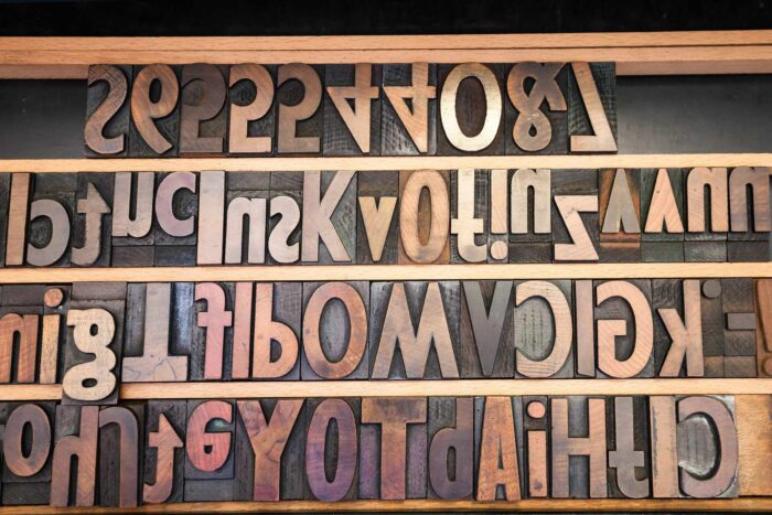 Litery Alfabetu Drewniane